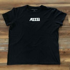 Aeropostale Black Graphic Short Sleeve Tee Size Extra Large